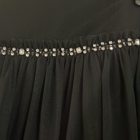 Express tulle layered rhinestone Whimsigoth detail size 8 skirt - Picture 4 of 9